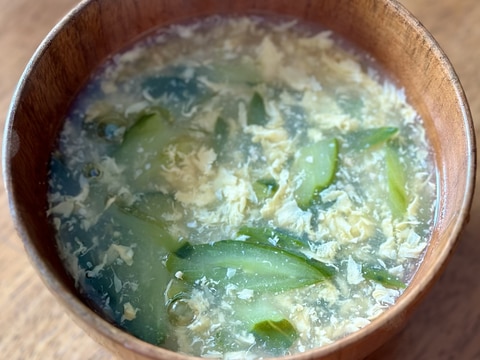 きゅうりのかき玉味噌汁